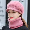 Bonnet casquette et écharpe femmes