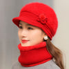 Bonnet casquette et écharpe femmes