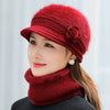 Bonnet casquette et écharpe femmes