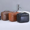 Trousse de Toilette Homme en cuir PU.