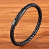 Bracelet Cuir et acier inoxydable Homme