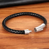 Bracelet Cuir et acier inoxydable Homme