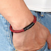 Bracelet Cuir et acier inoxydable Homme