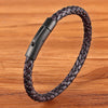 Bracelet Cuir et acier inoxydable Homme