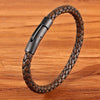 Bracelet Cuir et acier inoxydable Homme