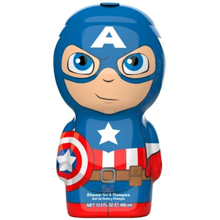 2-in-1 Gel et shampooing The Avengers Captain America 400 ml