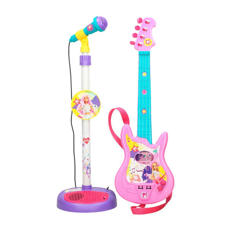 Ensemble musical Barbie Microphone Guitare pour Enfant
