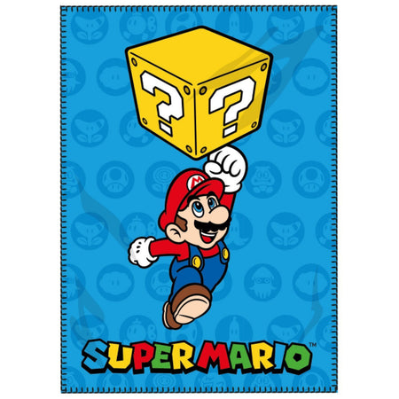 Couverture Super Mario 100 x 140 cm Blue marine Polyester