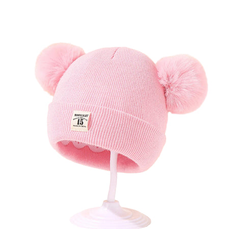 Bonnet Pompon Enfants Bébé Hiver