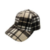 Casquettes de Baseball à Carreaux Hiver