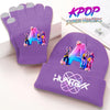 Bonnet et gants Kpop Demon Hunters Lettre prénom