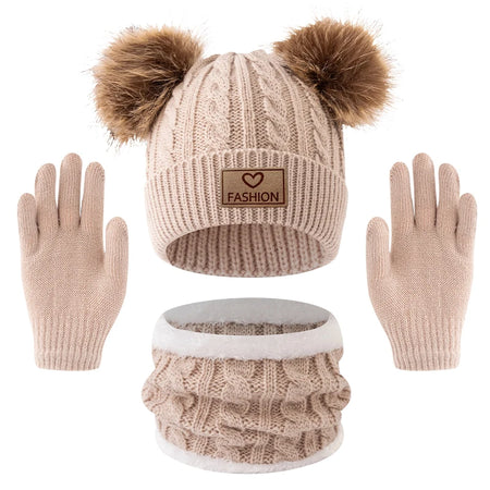 Ensemble Bonnet gants Hiver Enfants