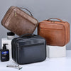 Trousse de Toilette Homme en cuir PU.