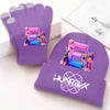 Bonnet et gants Kpop Demon Hunters Lettre prénom