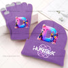 Bonnet et gants Kpop Demon Hunters Lettre prénom