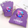 Bonnet et gants Kpop Demon Hunters Lettre prénom