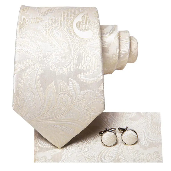 Cravates soie + boutons de manchette Homme Mariage cérémonie