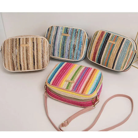 Sacs à bandoulière Tissé rayé femmes