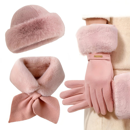 Ensemble Bonnet Echarpe Femme Hiver